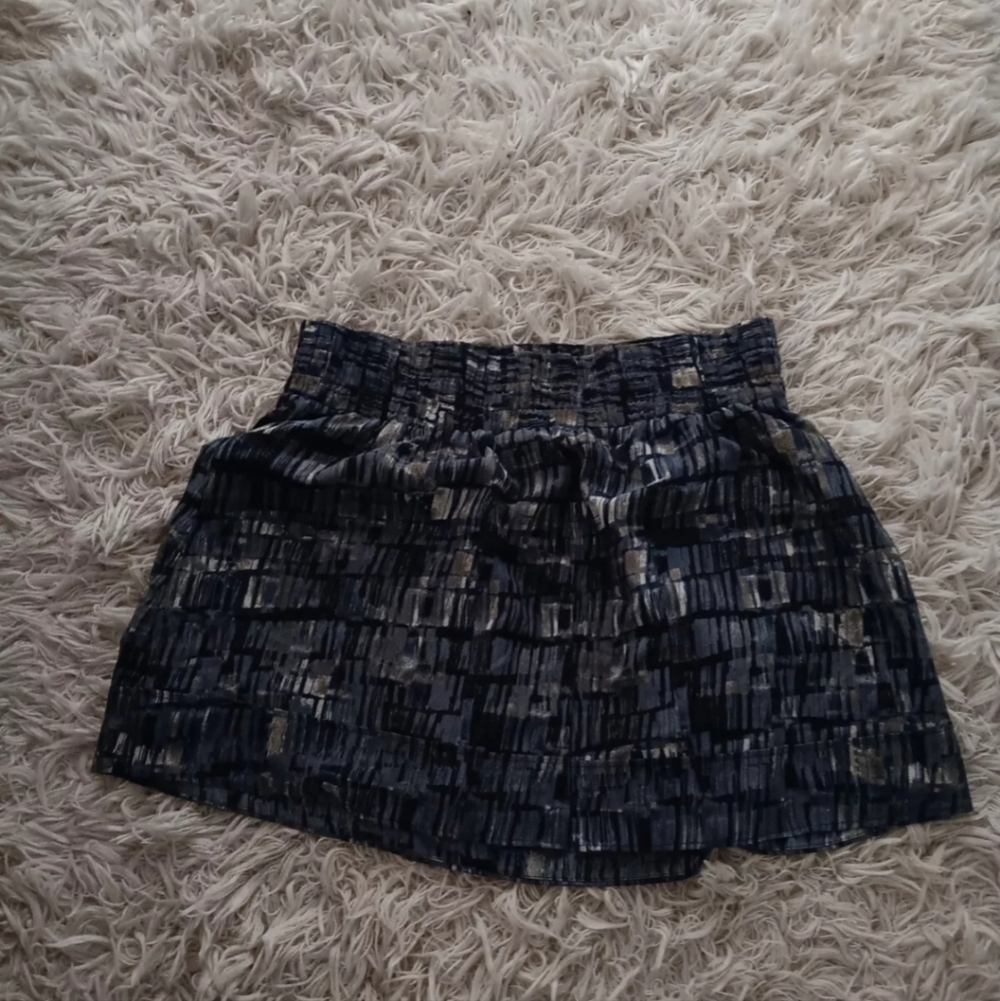 Converse Plaid Blue Multi Colored lined Mini Skirt size L